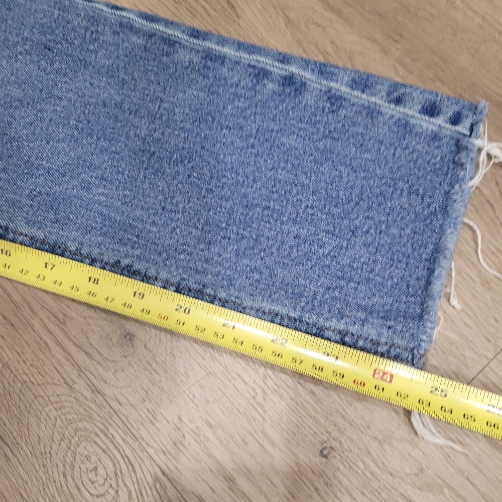 ONLY Erin High Waisted Straight Blue Jeans Size: 25 - Picture 13 of 13